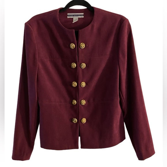 Amanda Smith Jackets & Blazers - Amanda Smith Vintage Purple Suede Suit Jacket